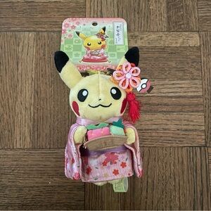 Pikachu kimono keychain kyoto Pokemon Center exclusive